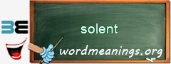 WordMeaning blackboard for solent